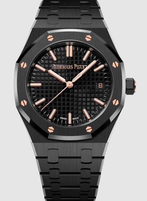 Review 77350CE.OO.1266CE.03.A Audemars Piguet Royal Oak Selfwinding 34 Black Ceramic replica watch